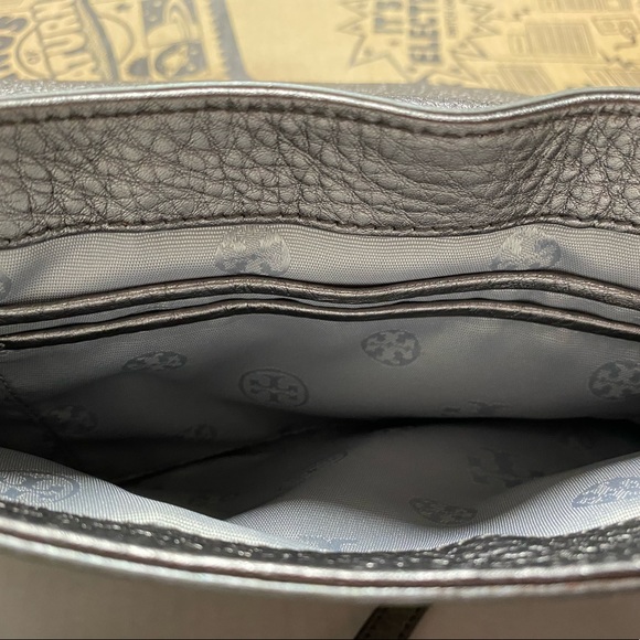 Tory Burch Silver Metallic Crossbody - Picture 7 of 12